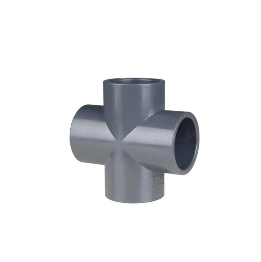 UH-PVC 90° PN16 Yapıştırma Muflu Kruva (İstavroz)