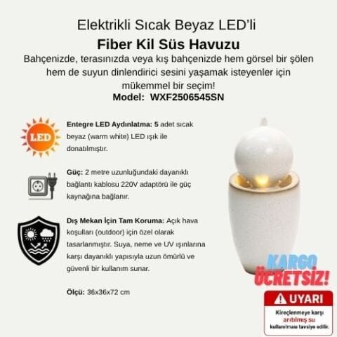 LED Işıklı Süs Havuzu | WXF2506545SN
