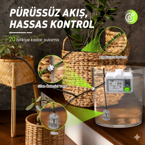 RainPoint IK153 İç Mekan Otomatik Saksı Damla Sulama Kiti