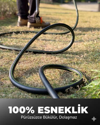 RainPoint XS58-GY50F Dayanıklı Hibrit Bahçe Hortumu Su 15,24 metre (50ft x 5/8'')