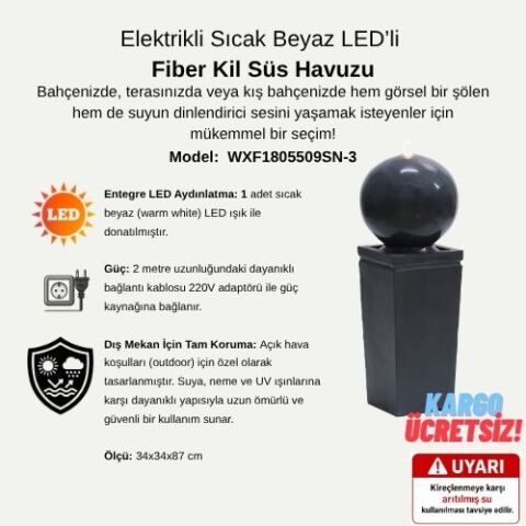 LED Işıklı Süs Havuzu | WXF1805509SN-3