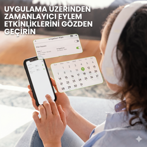 RainPoint HTV210B 2-Çıkış Bluetooth®'lu Musluk Kontrol Cihazı