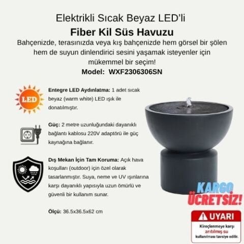 LED Işıklı Süs Havuzu | WXF2306306SN