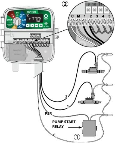 Rain bird ESP-TM2 4 İstasyon İç Mekan Otomatik Sulama Sistemi Kontrol Ünitesi