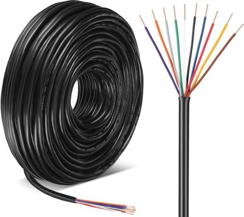 Otomatik Sulama ve Sinyal Kablosu 9X0,8MM 9 Renk Kodlu 100 Metre