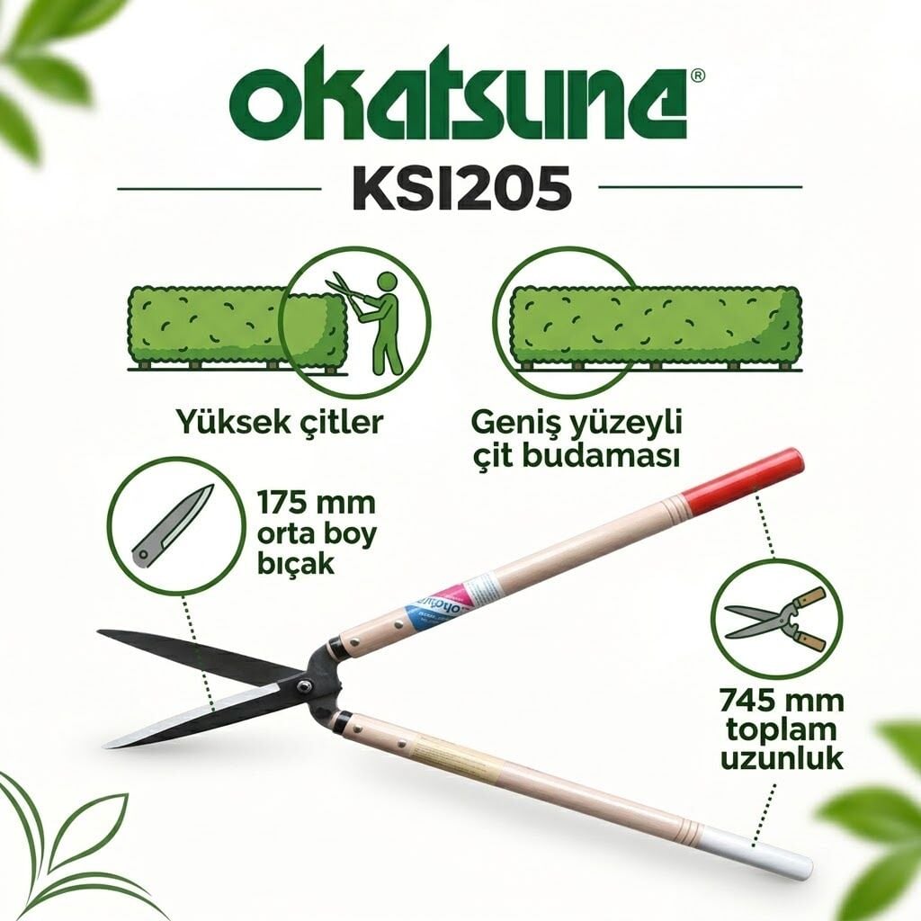 OKATSUNE KST205 – Çit Budama Makası