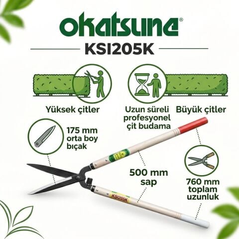 OKATSUNE KST205K – Çit Budama Makası