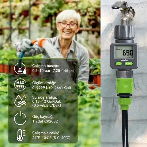 RainPoint ICS018 SU DEBİ ÖLÇER KÜÇÜK