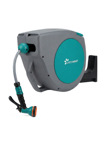 GARTENKRAFT OTOMATİK HORTUM MAKARASI + 1/2'' 30 METRE HORTUM