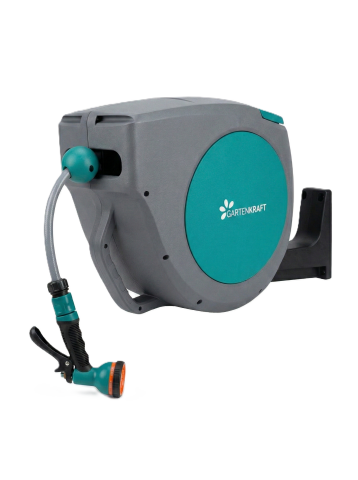 GARTENKRAFT OTOMATİK HORTUM MAKARASI + 1/2'' 20 METRE HORTUM