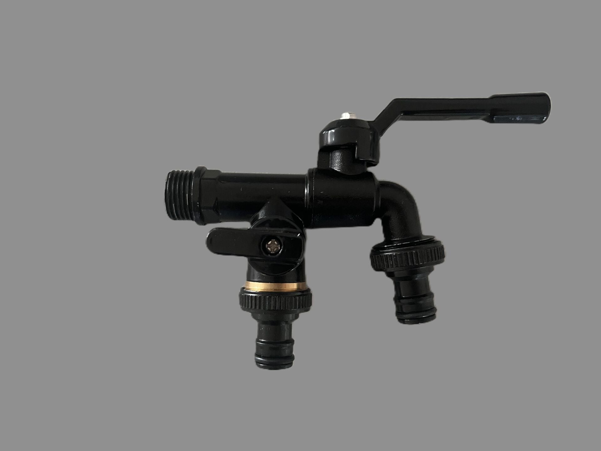 PREMIUM SİYAH MUSLUK 1/2'' GİRİŞ + 3/4'' ÇIKIŞ