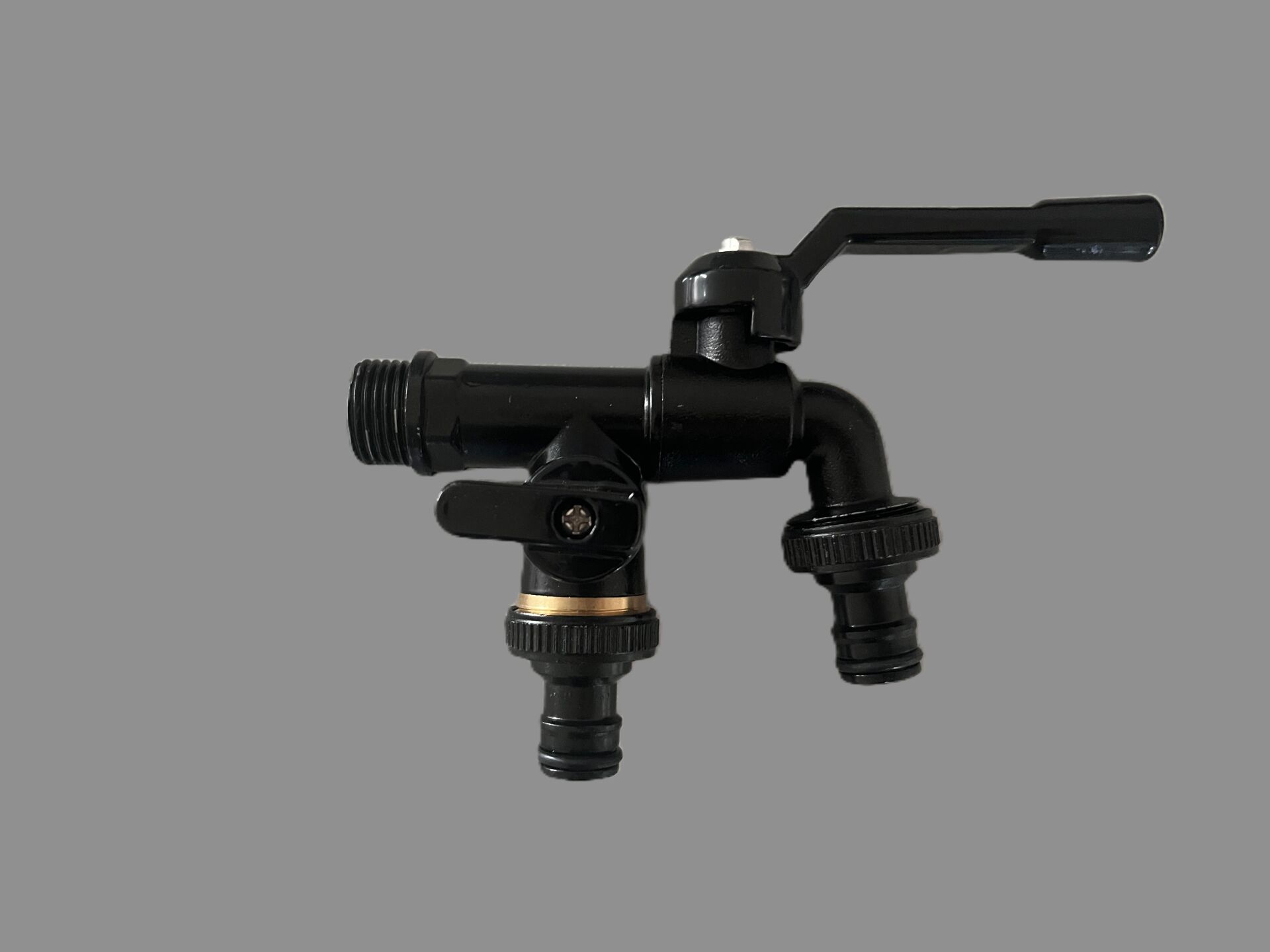 PREMIUM SİYAH MUSLUK 1/2'' GİRİŞ + 3/4'' ÇIKIŞ