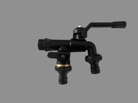 PREMIUM SİYAH MUSLUK 1/2'' GİRİŞ + 3/4'' ÇIKIŞ