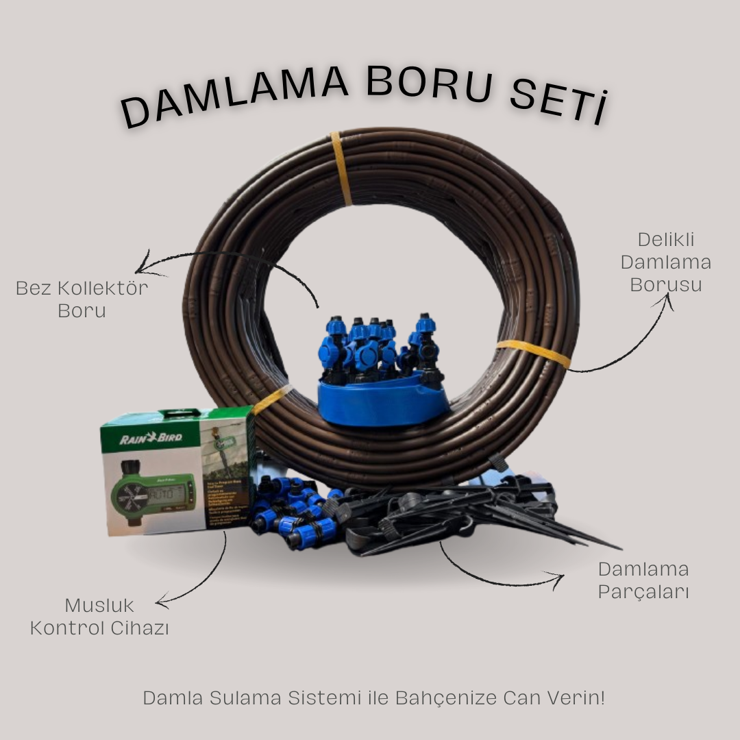DAMLAMA BORU SETİ ve MUSLUK KONTROL CİHAZI DAHİLDİR!