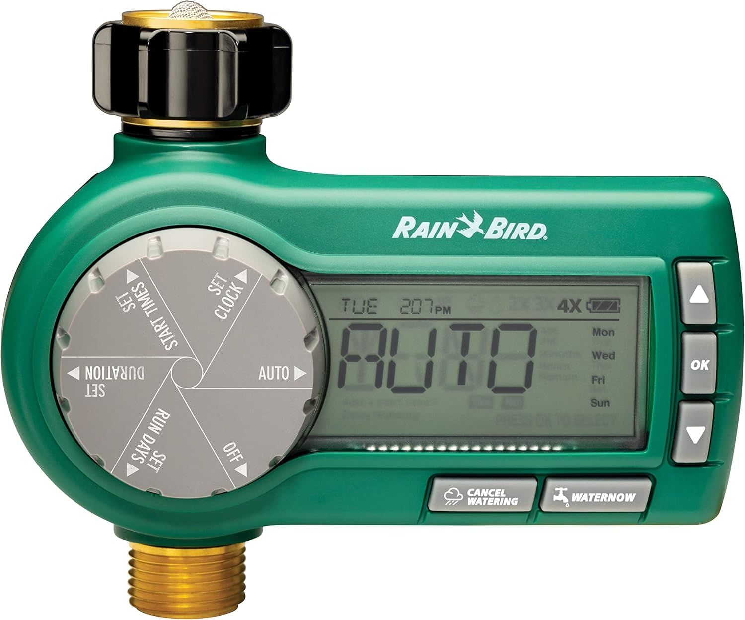 Rain Bird Musluk Tipi Pirinç Bağlantı Detaylı Sulama Kontrol Cihazı