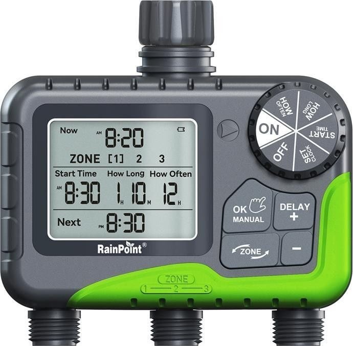 RainPoint ITV305 Mini Dijital 3-Çıkışlı Musluk Kontrol Cihazı