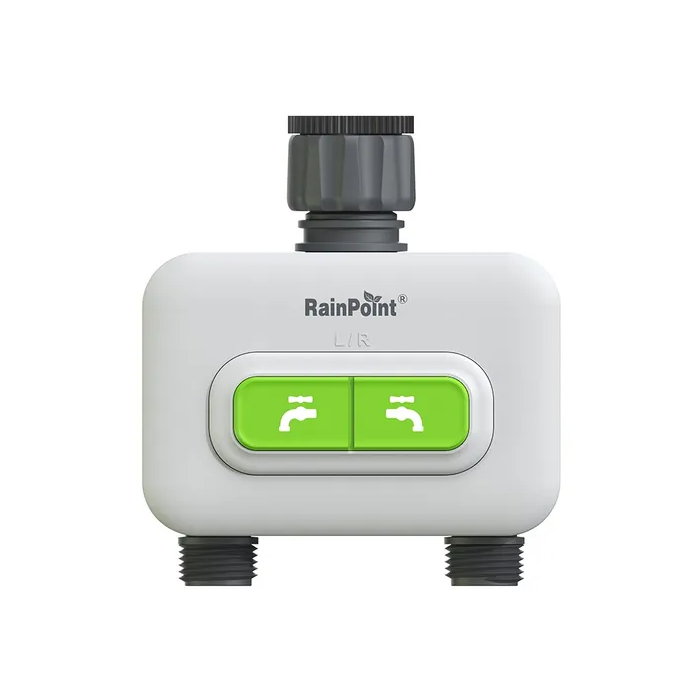 RainPoint HTV213FRF Mini Dijital 2-Çıkışlı WiFi'li Kablosuz Musluk Kontrol Cihazı + HWG023WBRF Mini Box Hub