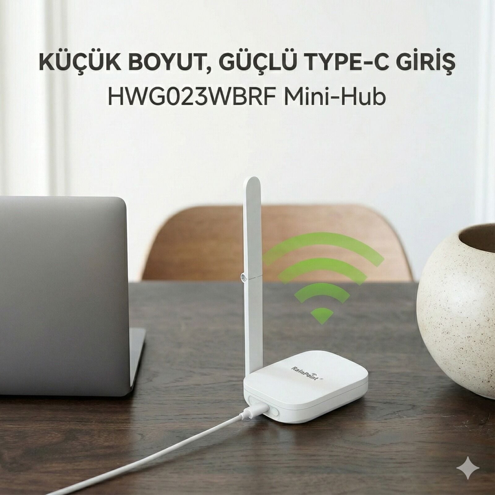 RainPoint HWG023WBRF Mini Box Hub (Cihaz Ağ Bağlayıcısı)