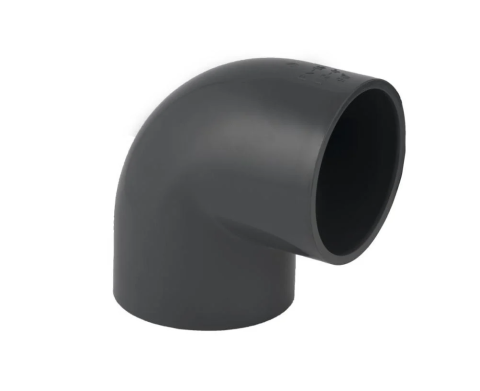 UH-PVC 90° PN16 Yapıştırma Muflu Dirsek 250 mm