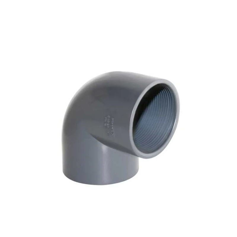UH-PVC 90° PN16 Tek Taraflı İçten Dişli Dirsek